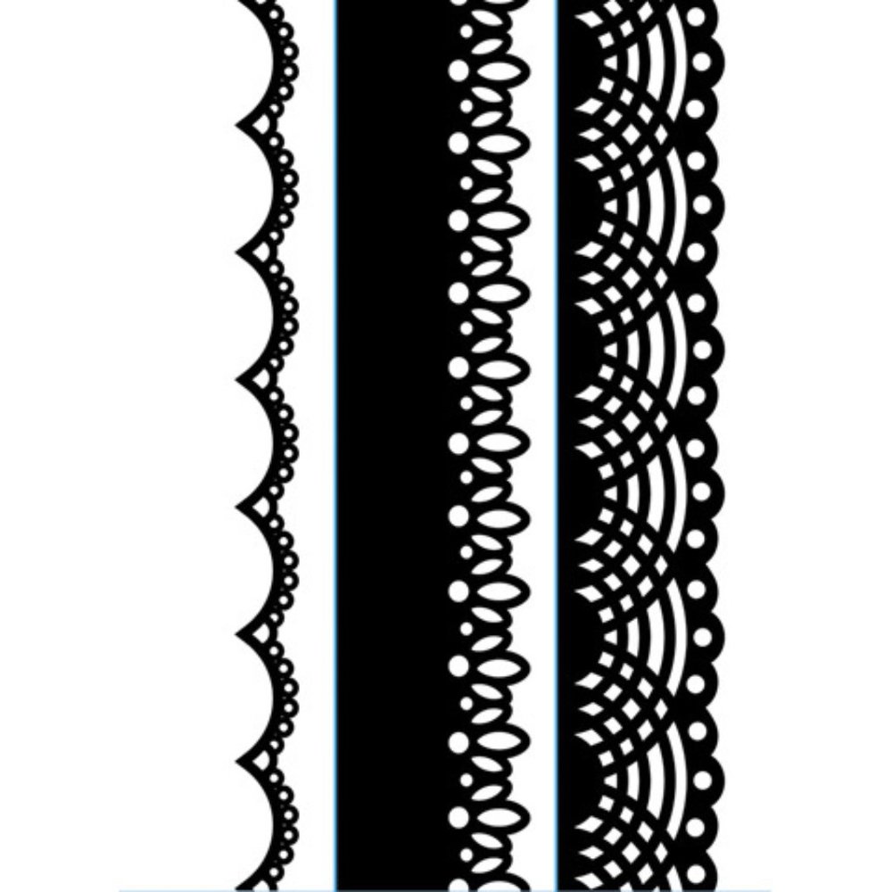 Darice 3-pk embossing borders - LACE